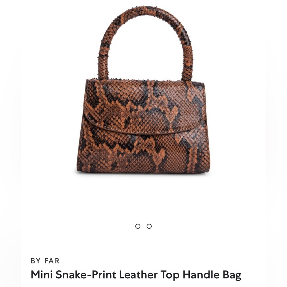 By Far snake print mini bag